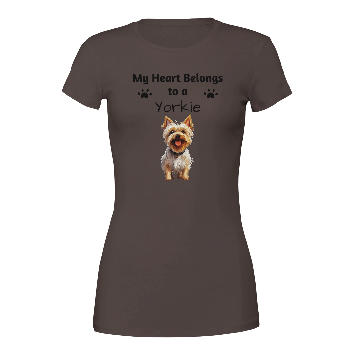 My Heart Belongs to a [Dog Breed] Crewneck T-shirt | Customize