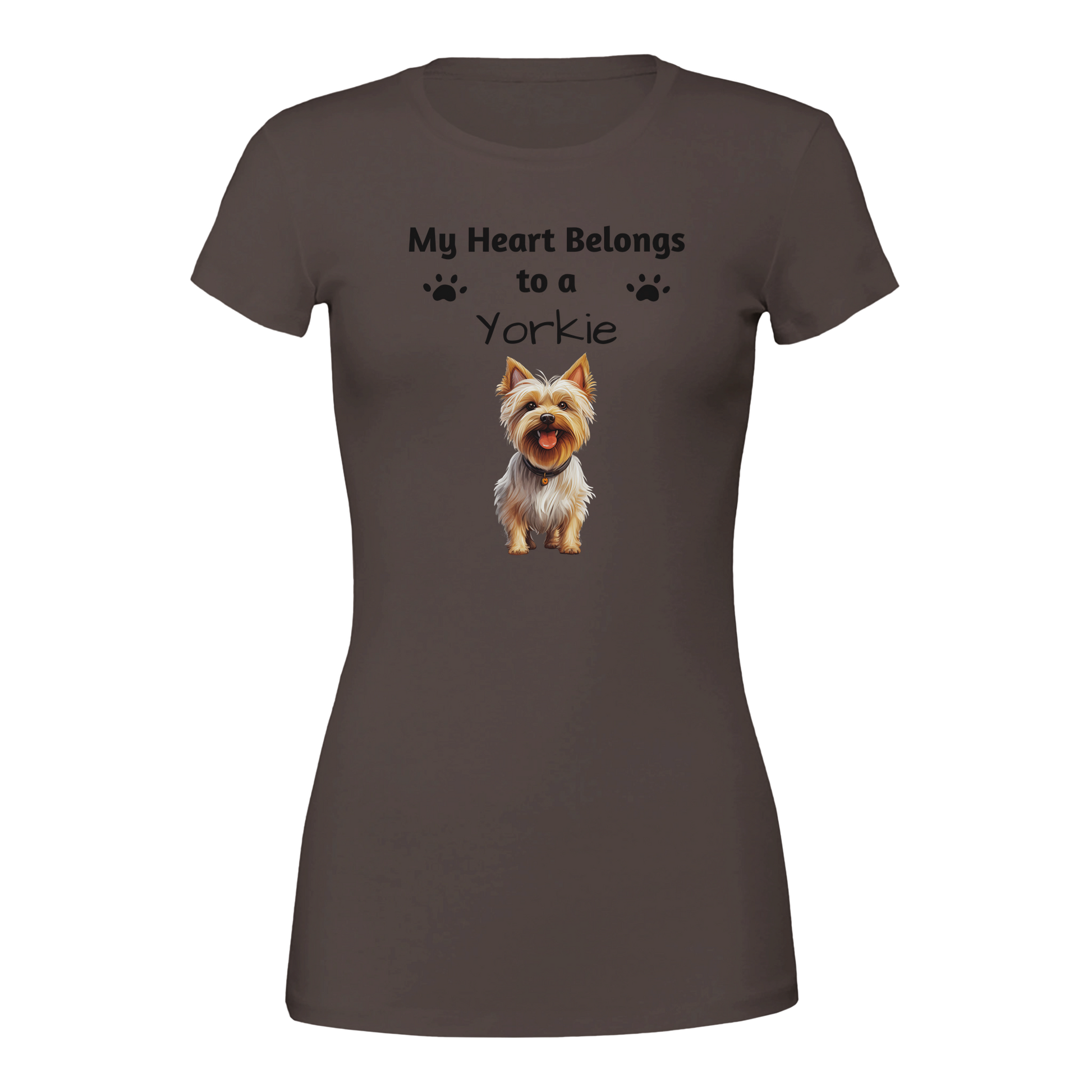 My Heart Belongs to a [Dog Breed] Crewneck T-shirt | Customize