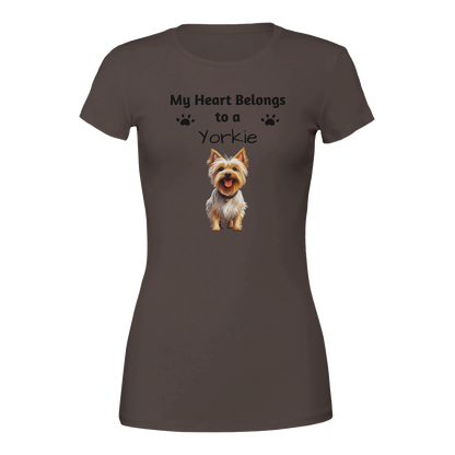 My Heart Belongs to a [Dog Breed] Crewneck T-shirt | Customize
