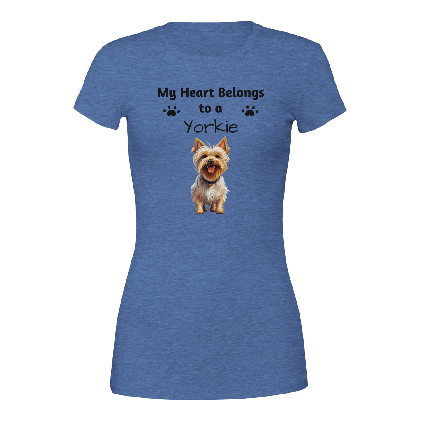 My Heart Belongs to a [Dog Breed] Crewneck T-shirt | Customize