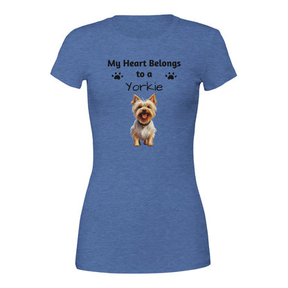 My Heart Belongs to a [Dog Breed] Crewneck T-shirt | Customize
