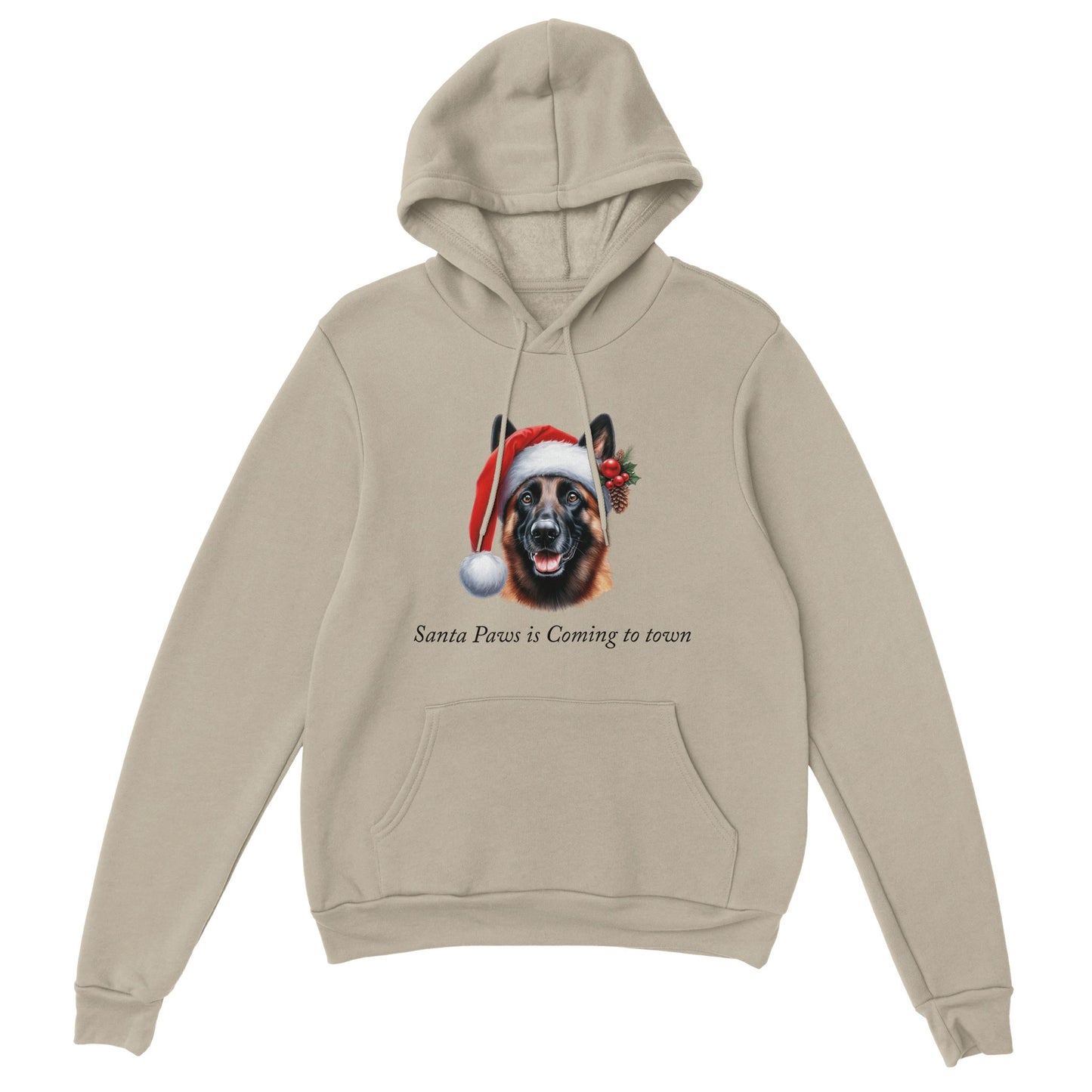 Santa Paws is Coming to Town Hoodie-(Customize)