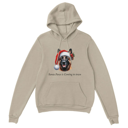 Santa Paws is Coming to Town Hoodie-(Customize)
