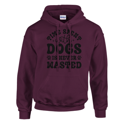 Time spent with dogs is never wasted Pullover Hoodie