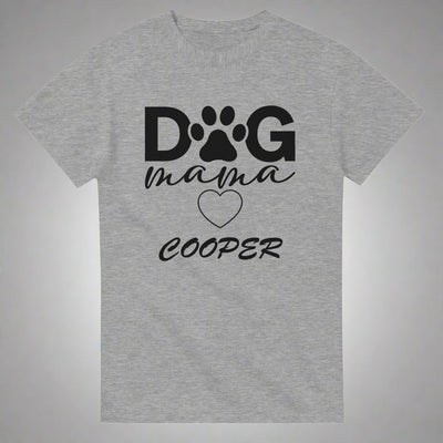 Dog Mama T-shirt Add your Pet's Name | Customize secondary