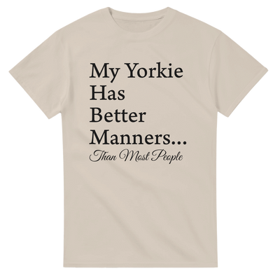 Personalized Dog Lover Crewneck T-Shirt –My (Breed) Has Better Manners Than Most People.