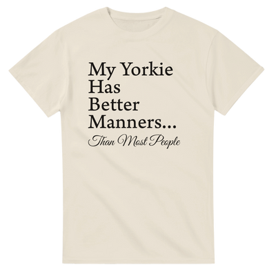 Personalized Dog Lover Crewneck T-Shirt –My (Breed) Has Better Manners Than Most People.
