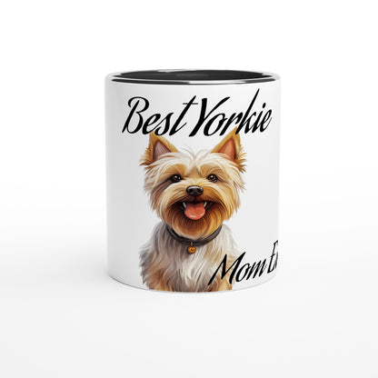 Best (dog breed) Mom Ever- (Customize)-11 oz Mug- Colored Rim