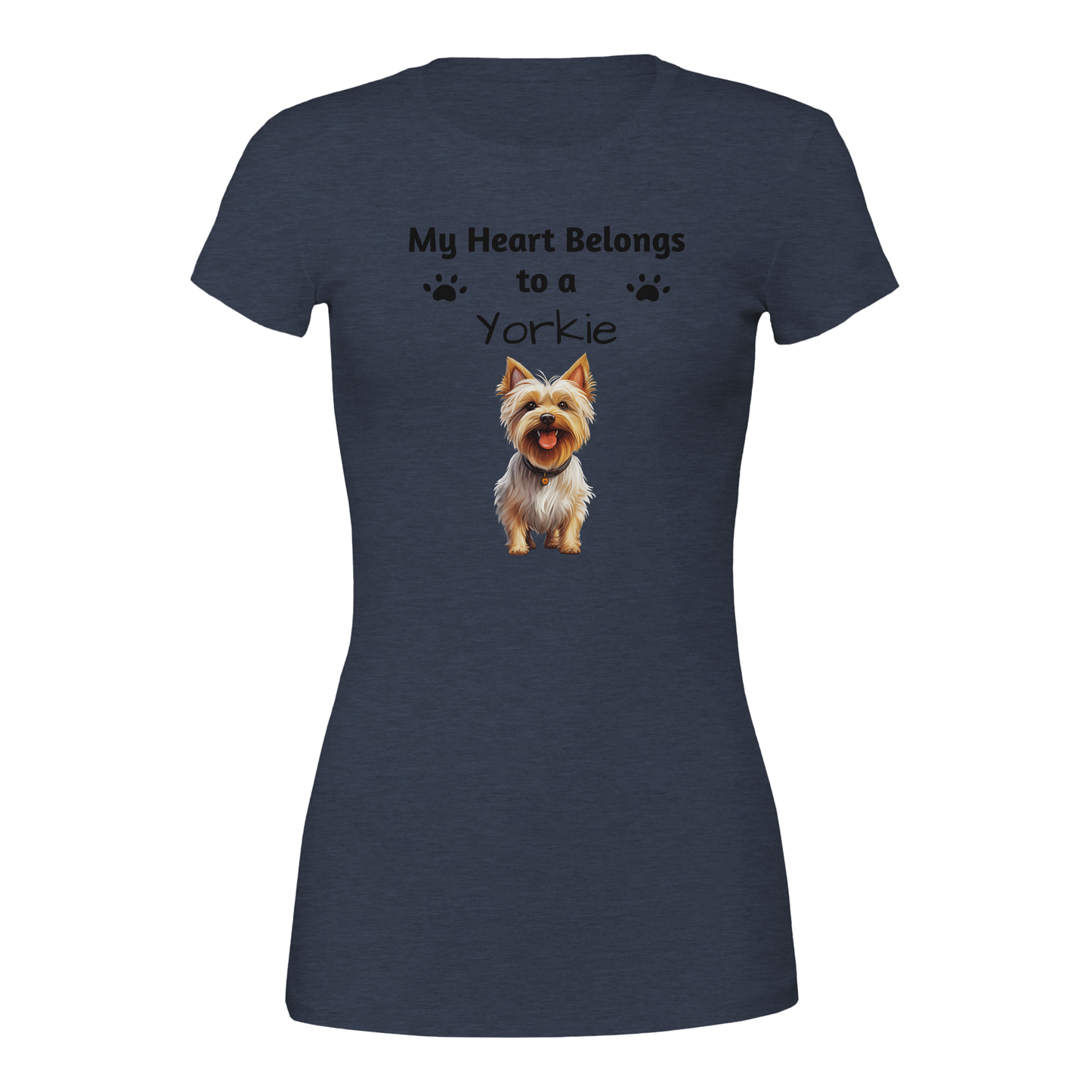 My Heart Belongs to a [Dog Breed] Crewneck T-shirt | Customize