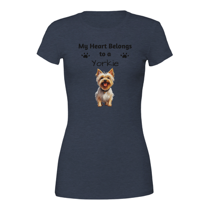 My Heart Belongs to a [Dog Breed] Crewneck T-shirt | Customize
