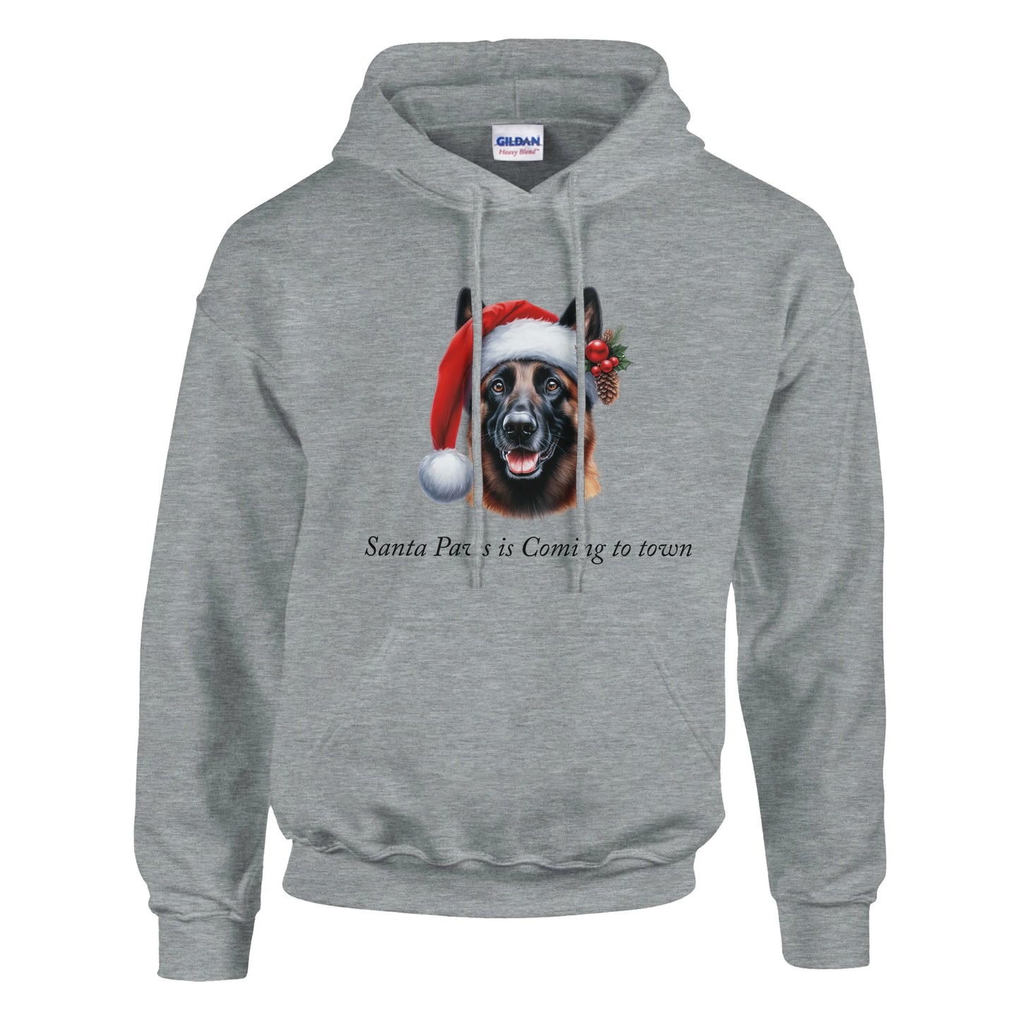 Santa Paws is Coming to Town Hoodie-(Customize)
