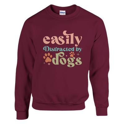 Easily Distracted by Dogs Sweatshirt – Cozy Blend for Dog Lovers secondary