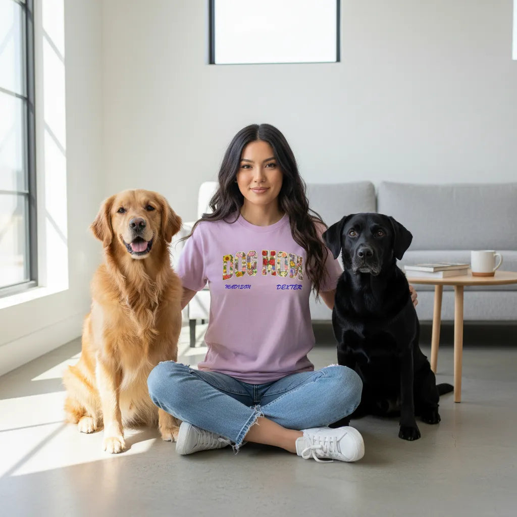 Dog Mom T-Shirt- Personalize with Dog's Name