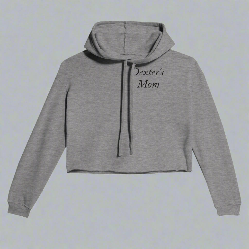 Dog Mom - Women's Cropped Hoodie- Customize