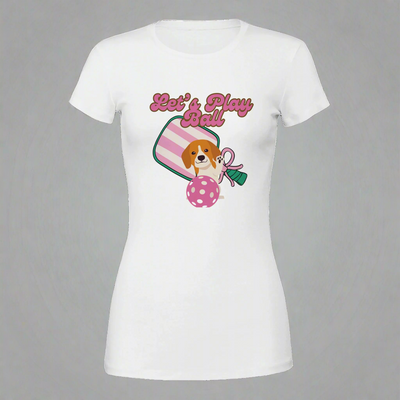 Pickleball & Dog Lover T-Shirt – Let's Play Ball secondary