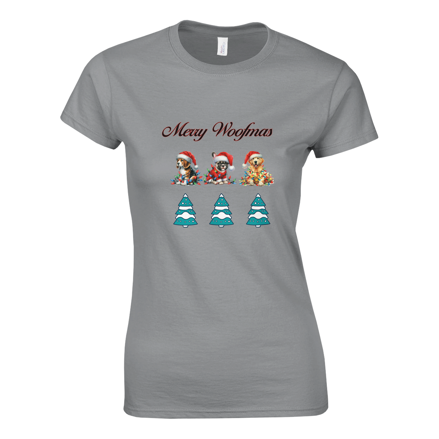 Merry Woofmas Crewneck T-shirt | Customize
