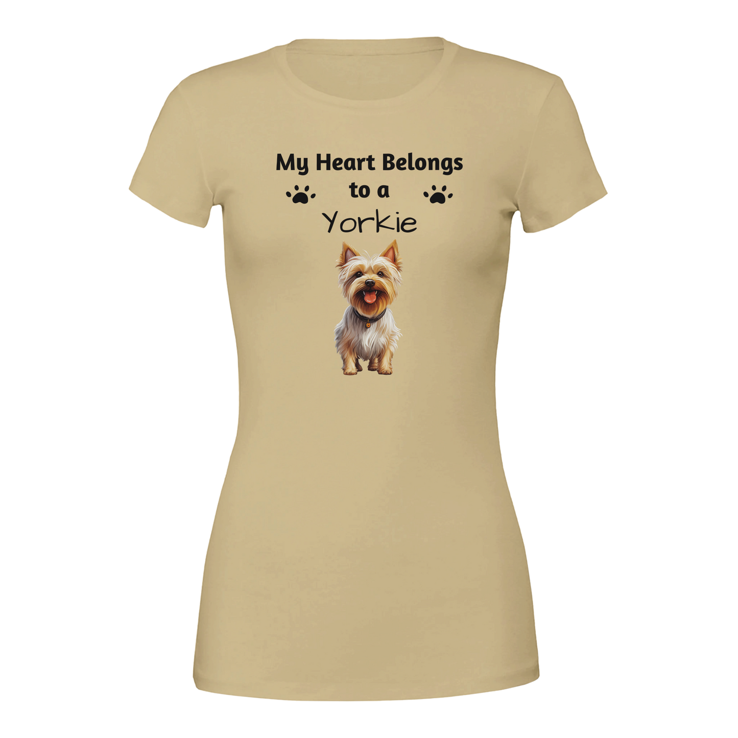 My Heart Belongs to a [Dog Breed] Crewneck T-shirt | Customize