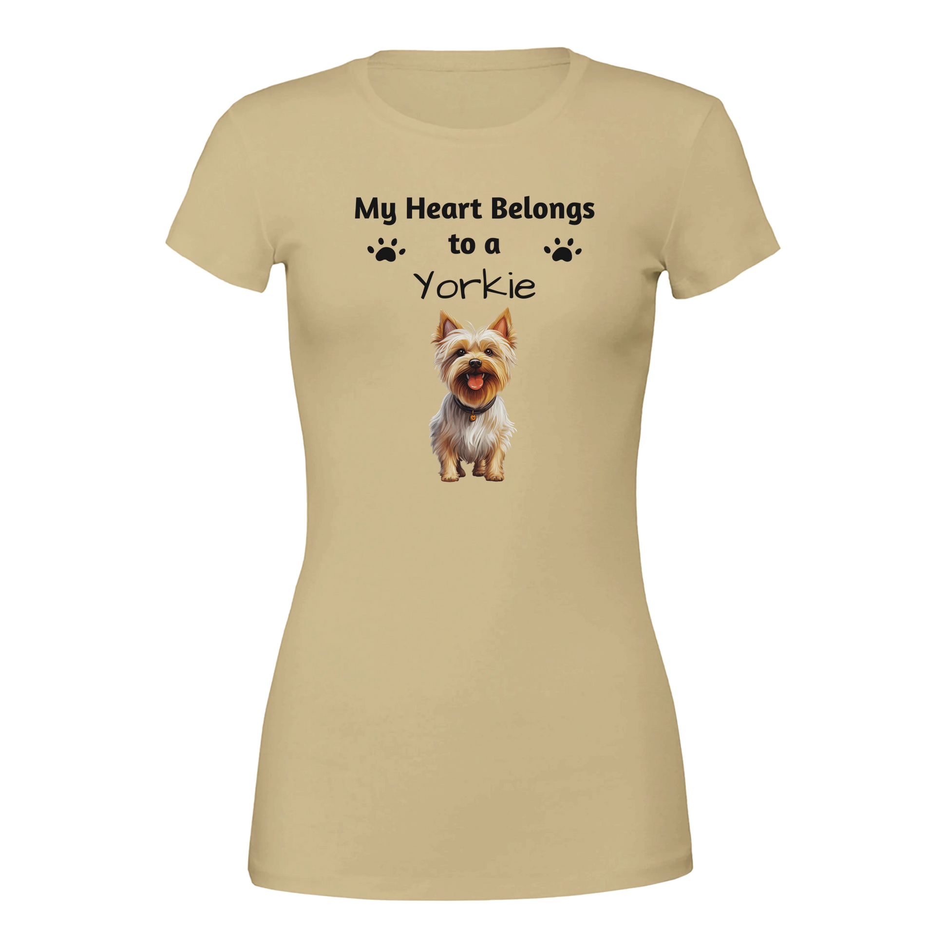 My Heart Belongs to a [Dog Breed] Crewneck T-shirt | Customize