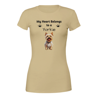 My Heart Belongs to a [Dog Breed] Crewneck T-shirt | Customize