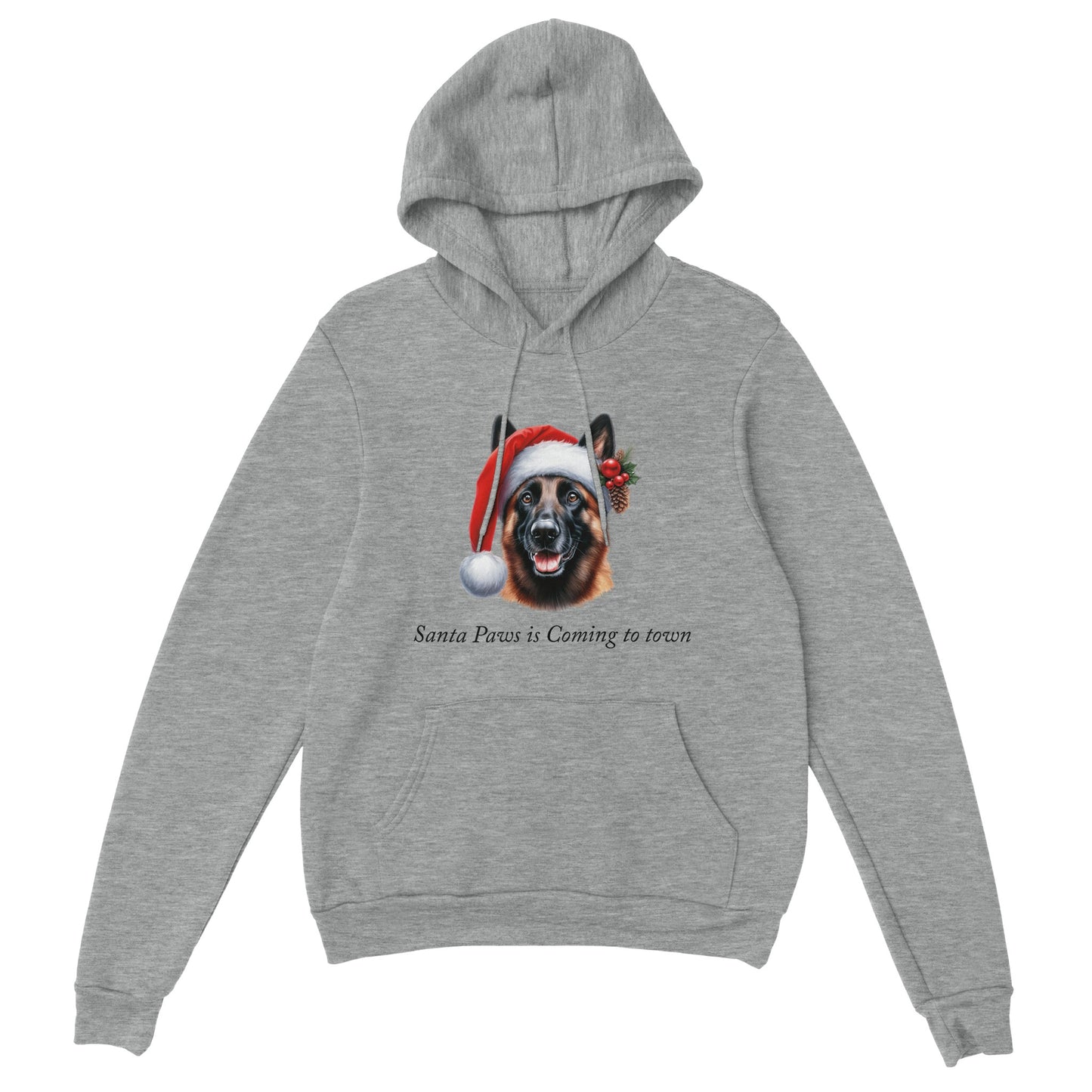 Santa Paws is Coming to Town Hoodie-(Customize)