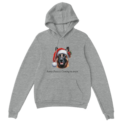 Santa Paws is Coming to Town Hoodie-(Customize)
