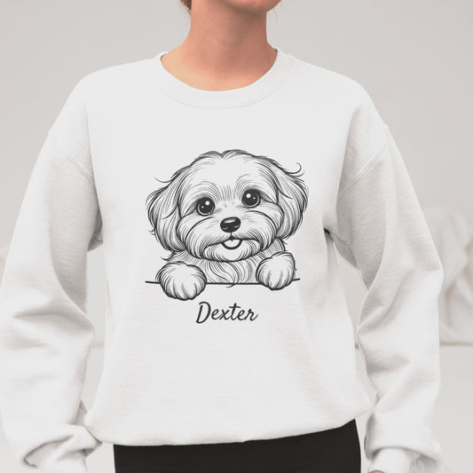 Personalized Dog Breed Sweatshirt – Customizable with Your Dog's Name